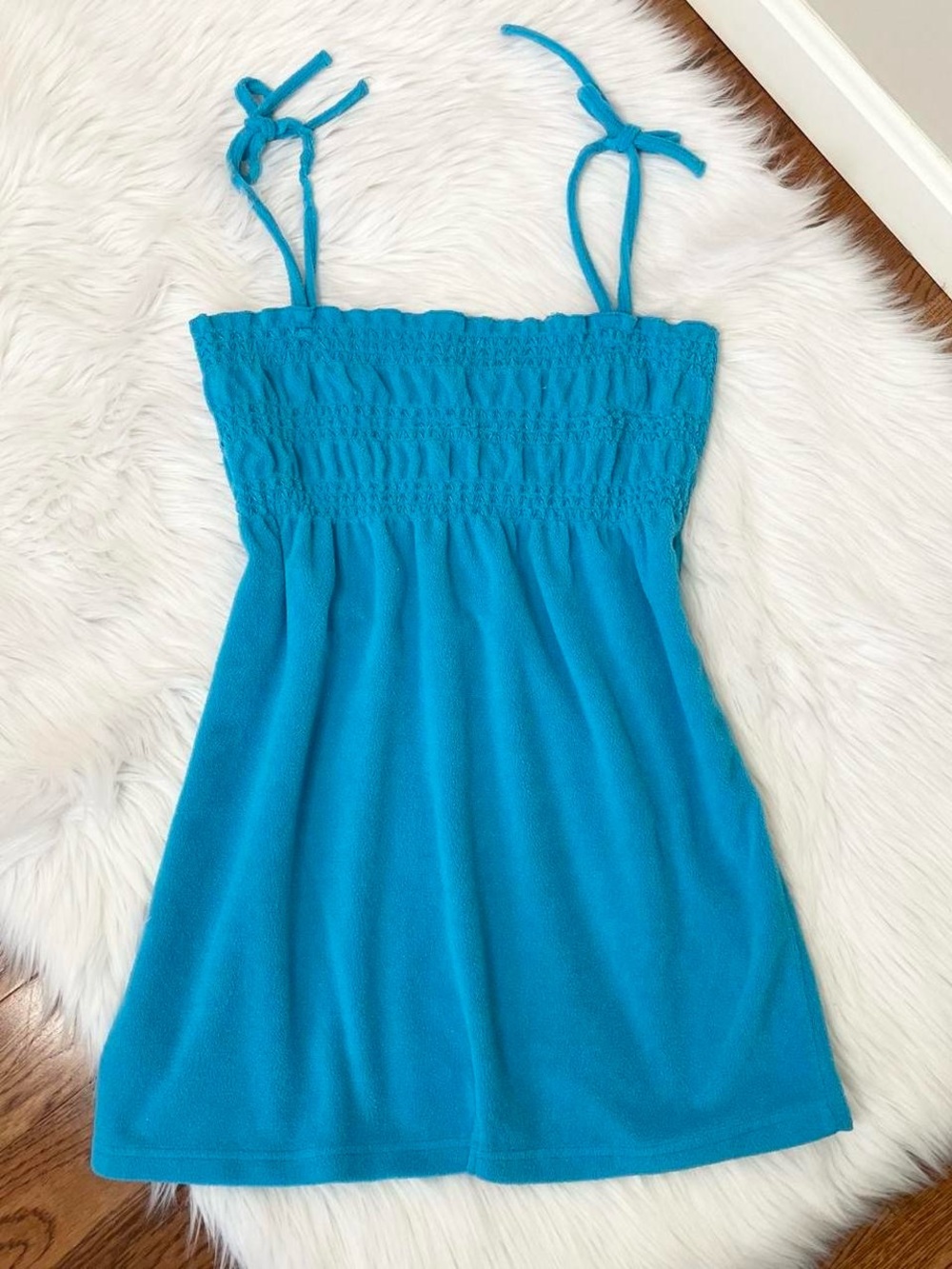 Vintage Y2K blue babydoll summer dress